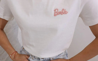 Barbie Embroidered Tshirt Regular price - Lebbse