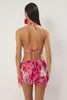 Abstract Patterned 3-Piece Set Bikini Set& Pareo
