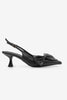 Women's Stiletto Bow Heel Shoes Fivas - Black