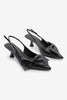 Women's Stiletto Bow Heel Shoes Fivas - Black