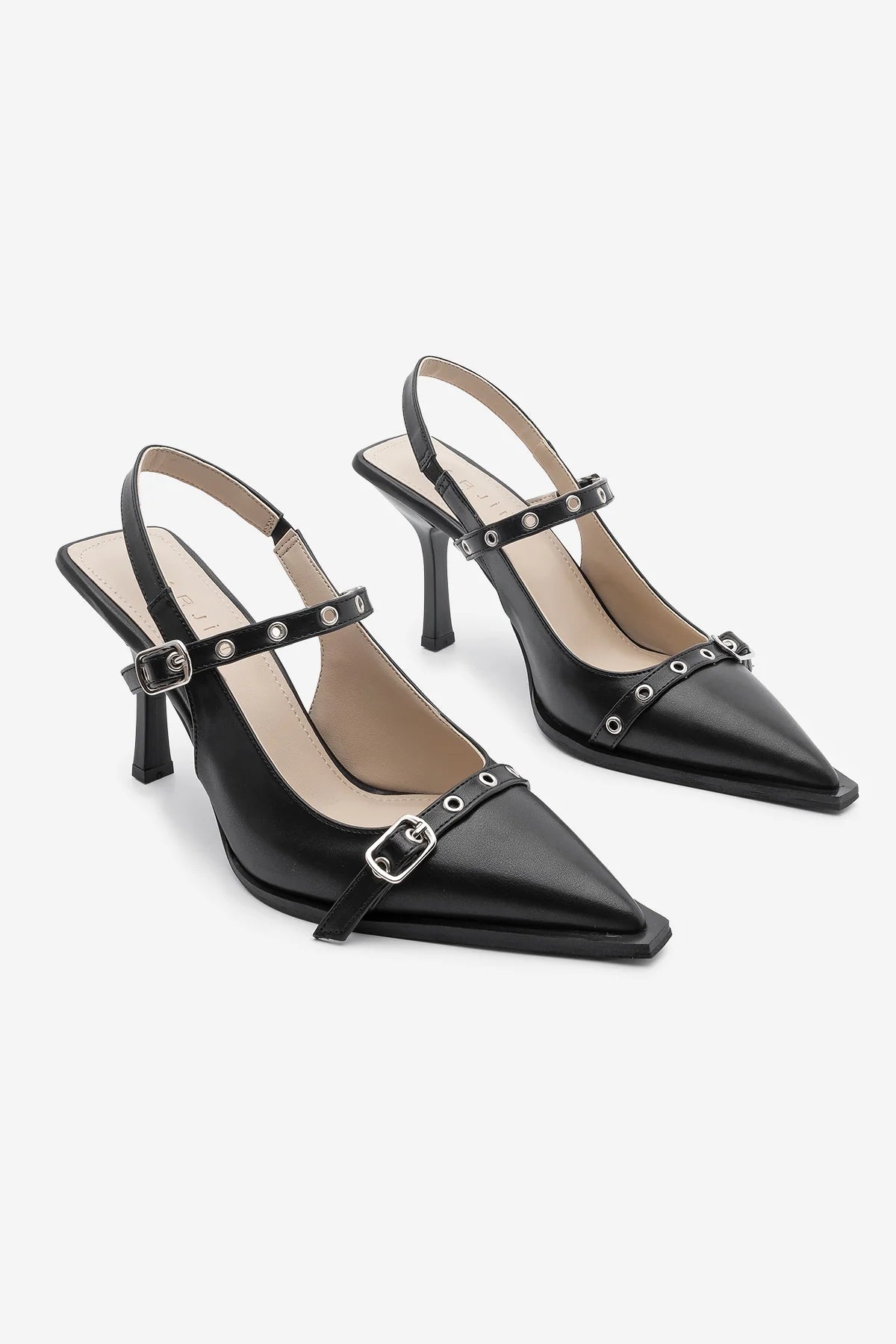 Women's Stiletto Trocki Heeled Shoes Zekra - Black
