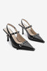 Women's Stiletto Trocki Heeled Shoes Zekra - Black