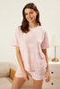 Pink Heart Jersey Knitted Pajama Set