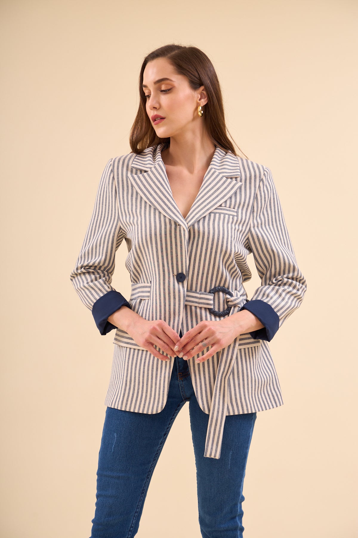 Striped Linen Jacket