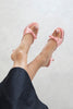 OWEN POWDER PINK SATIN HIGH HEEL WOMEN’S SLIPPERS