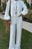 White Marlo Linen Suit