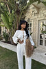 White Marlo Linen Suit