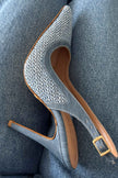Echo Stiletto Heel Denim Straw Stiletto - PRE ORDER