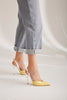 Henley Stiletto Heel  Yellow White Stiletto