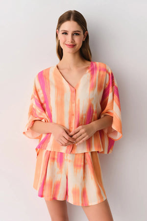 Cosmopolitan Masculine Shorts Pajama Set