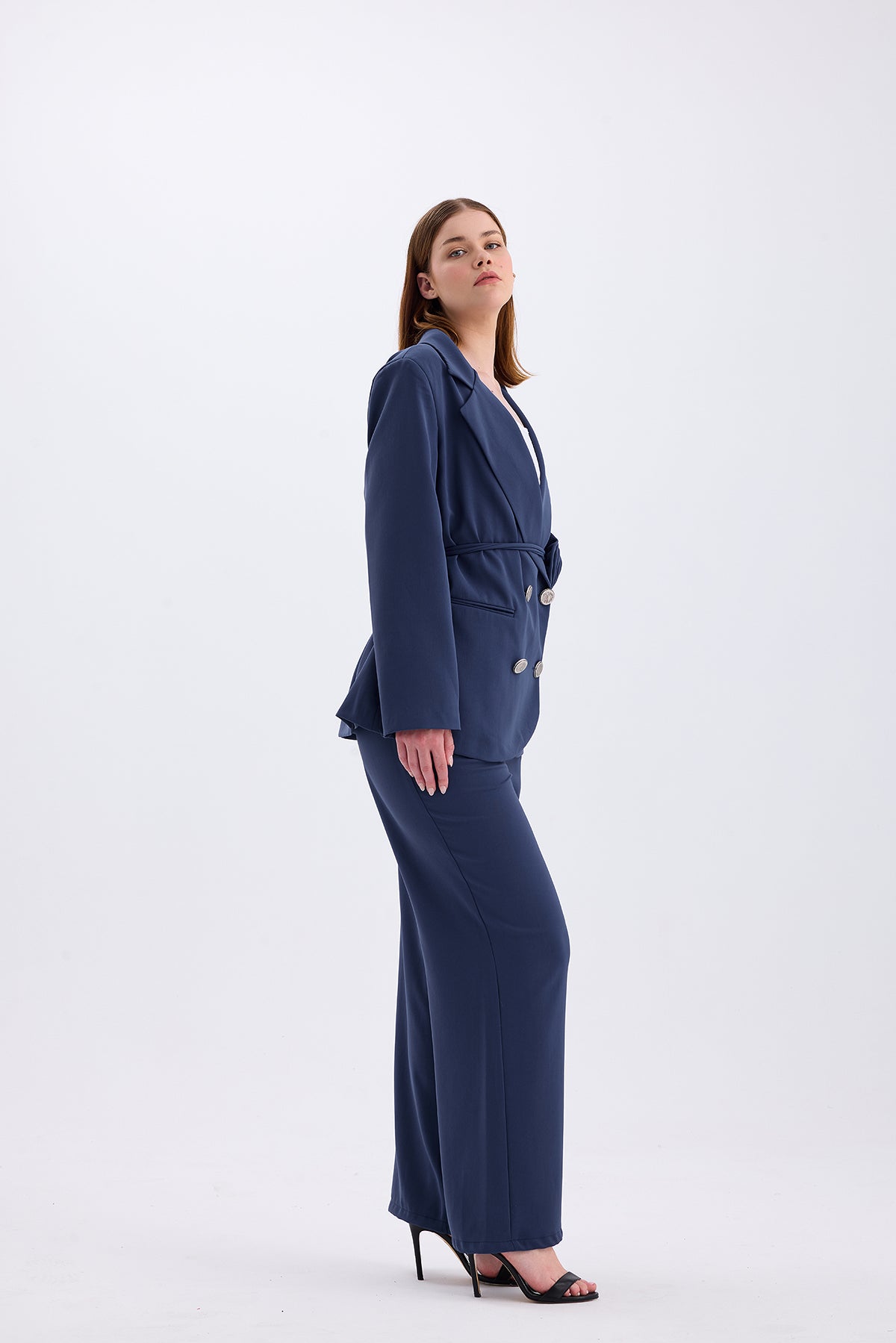 ROSE TROUSERS SUIT – DARK BLUE | CLOTHES | Set | Lebbse ROSE TROUSERS SUIT – DARK BLUE | CLOTHES | Set | Lebbse