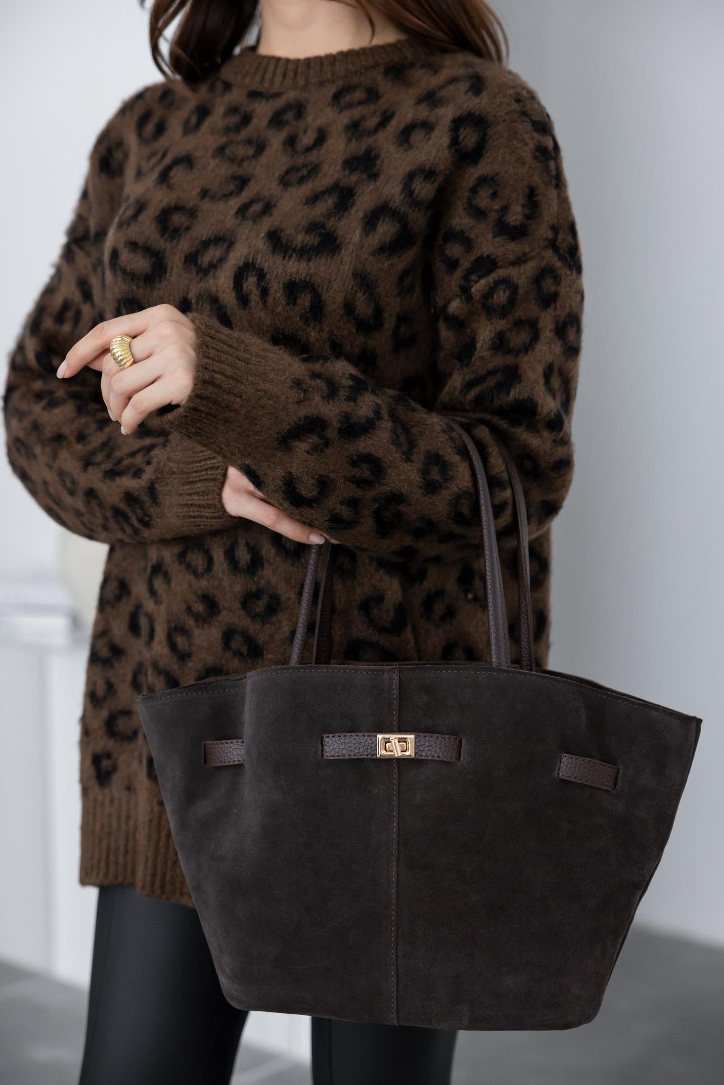 Suede Bag - BROWN