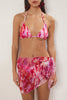 Abstract Patterned 3-Piece Set Bikini Set& Pareo