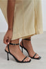 TAKI BLACK PATENT ANKLE STRAP DETAIL HIGH HEEL WOMEN’S SHOES