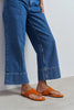 ALMIRA ORANGE SUEDE LEATHER WOMEN’S FLAT TOE-POST SLIPPERS