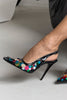Varun Colorful Sequined Black Patent Leather Stiletto - PRE ORDER