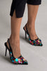 Varun Colorful Sequined Black Patent Leather Stiletto - PRE ORDER