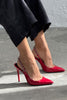 Jazzy Stone Detailed Red Patent Leather Stiletto - PRE ORDER