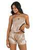 Stone Satin Shorts Set 9211