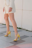 Guaraci Yellow Matte Heel Shoes - PRE ORDER