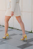 Guaraci Yellow Matte Heel Shoes - PRE ORDER