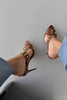 Trey Capsule Detailed  Tan Matte Slippers - PRE ORDER