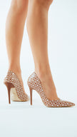 Nadja Brown White Patterned Stiletto -pre order