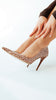 Nadja Brown White Patterned Stiletto -pre order