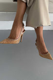 Echo Straw Beige Stiletto - PRE ORDER