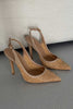 Echo Straw Beige Stiletto - PRE ORDER