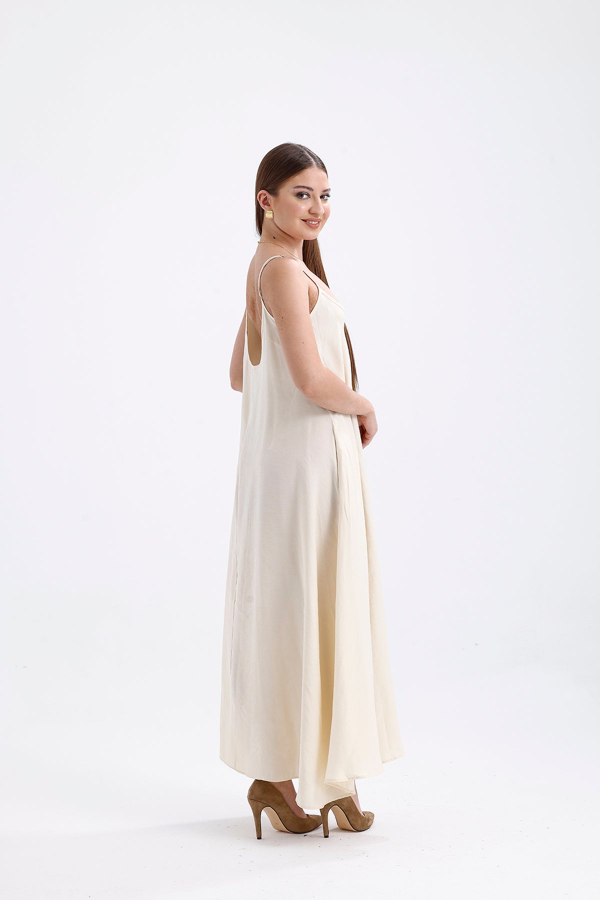 Strap Dress Beige | CLOTHES | DRESS | Lebbse Strap Dress Beige | CLOTHES | DRESS | Lebbse