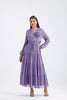 Organza Design Dress - Lilac
