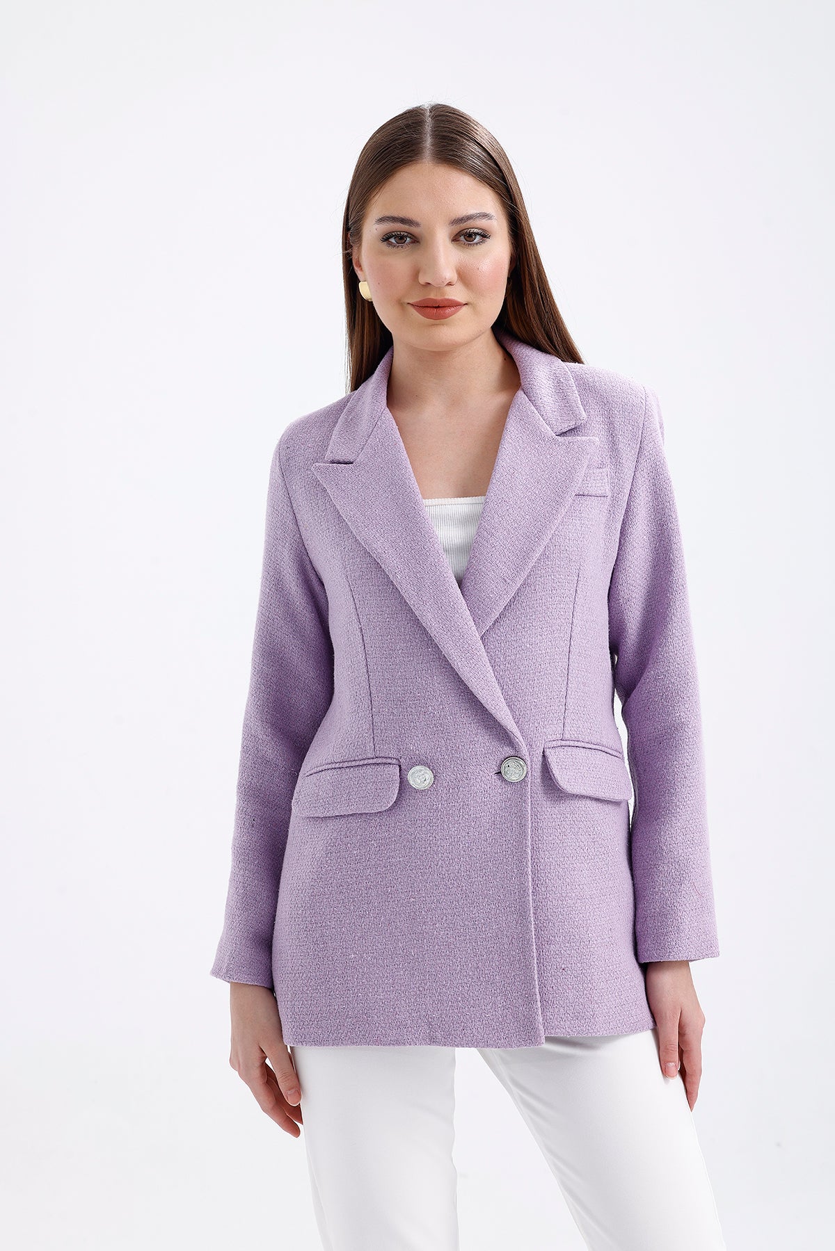 Lilac Tweed Jacket