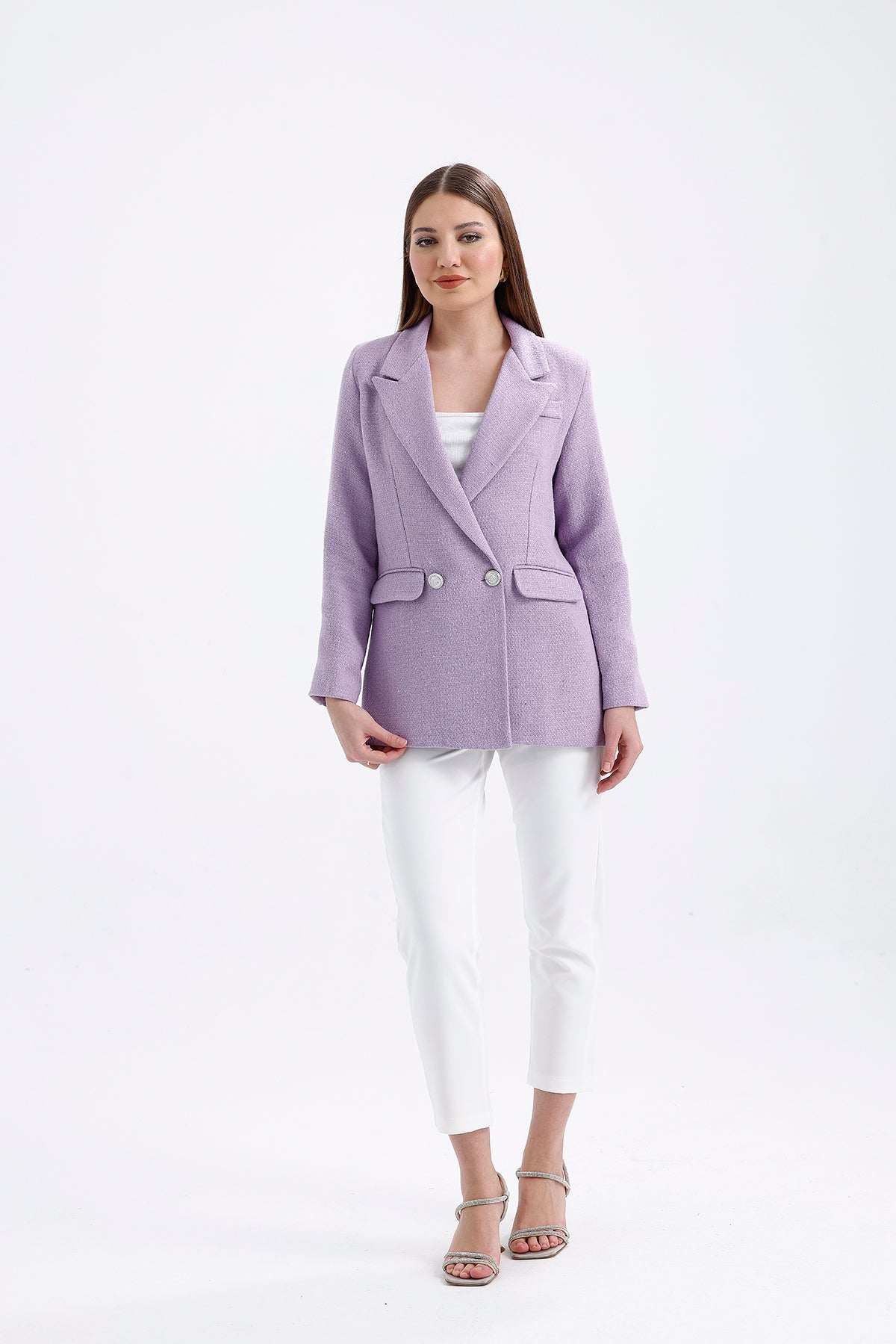 Lilac Tweed Jacket