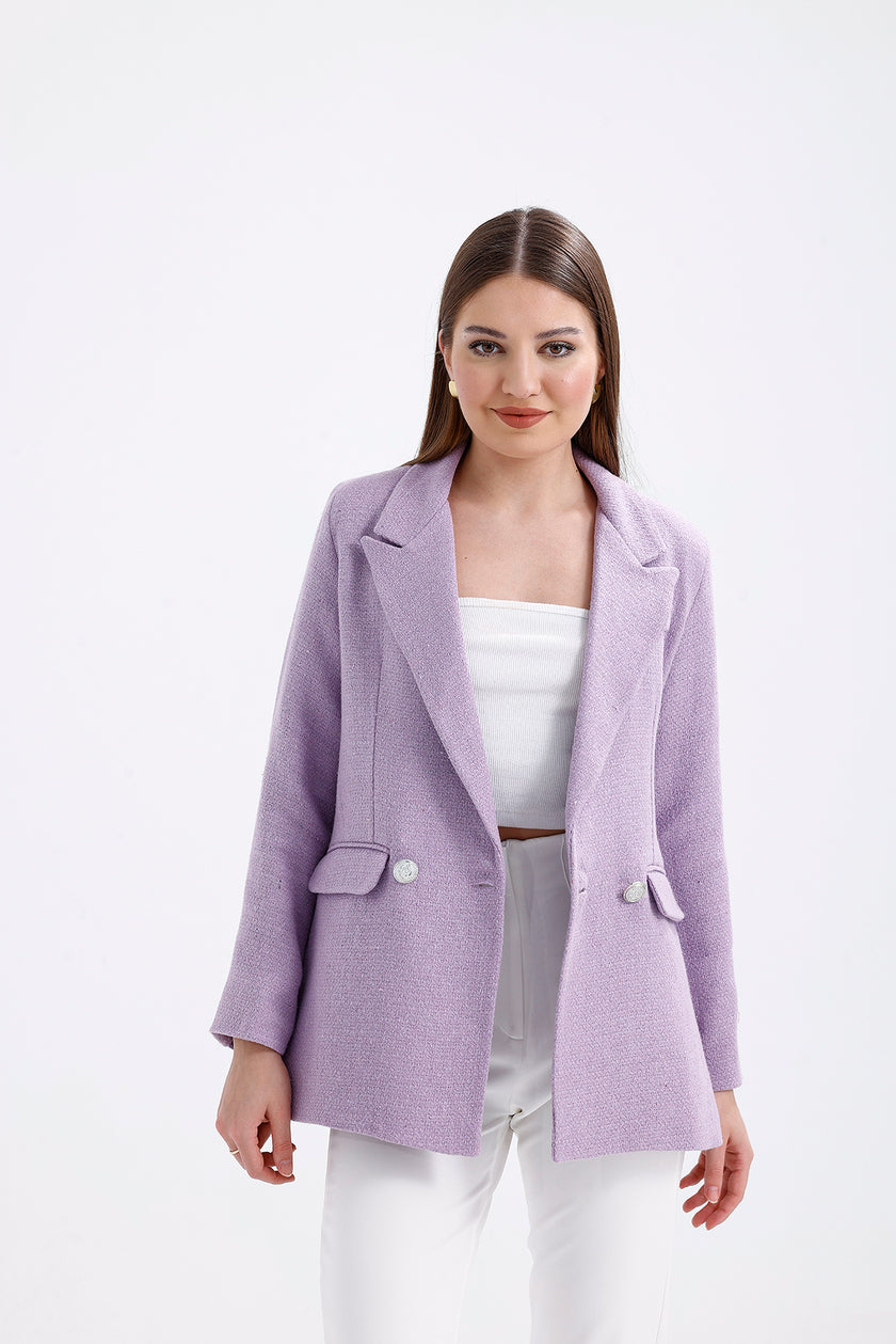 Lilac Tweed Jacket