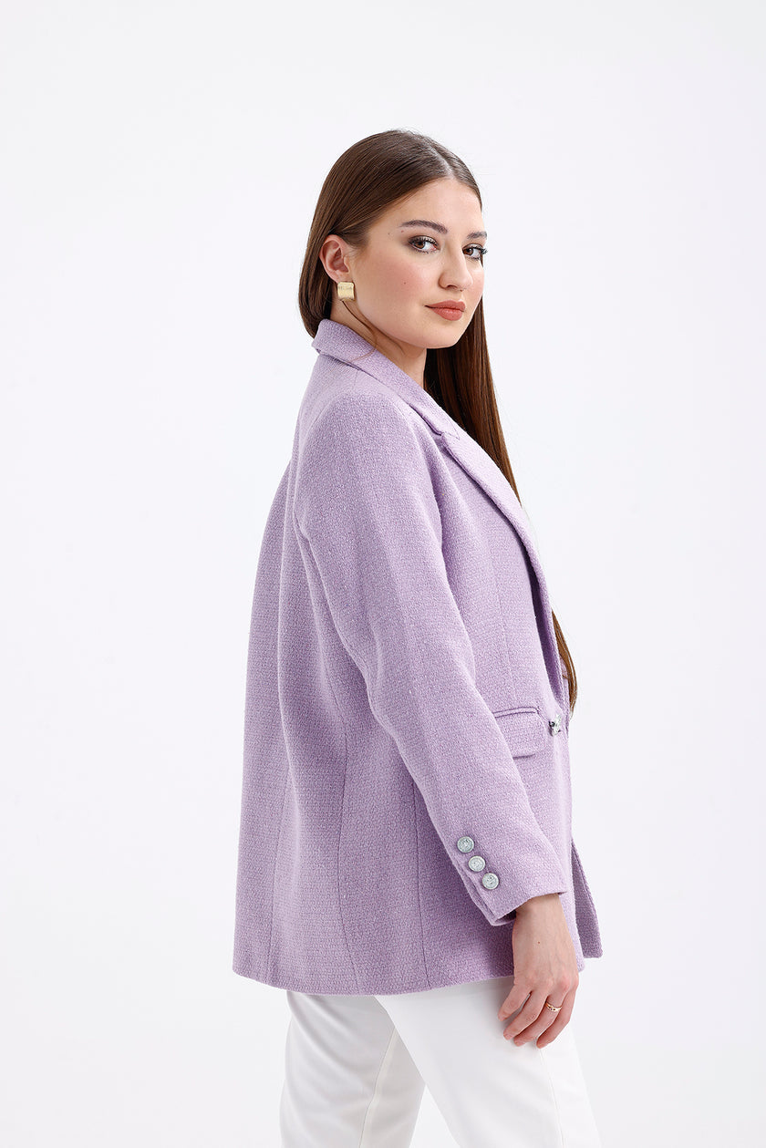 Lilac Tweed Jacket
