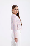Button Detailed Jacket Lilac