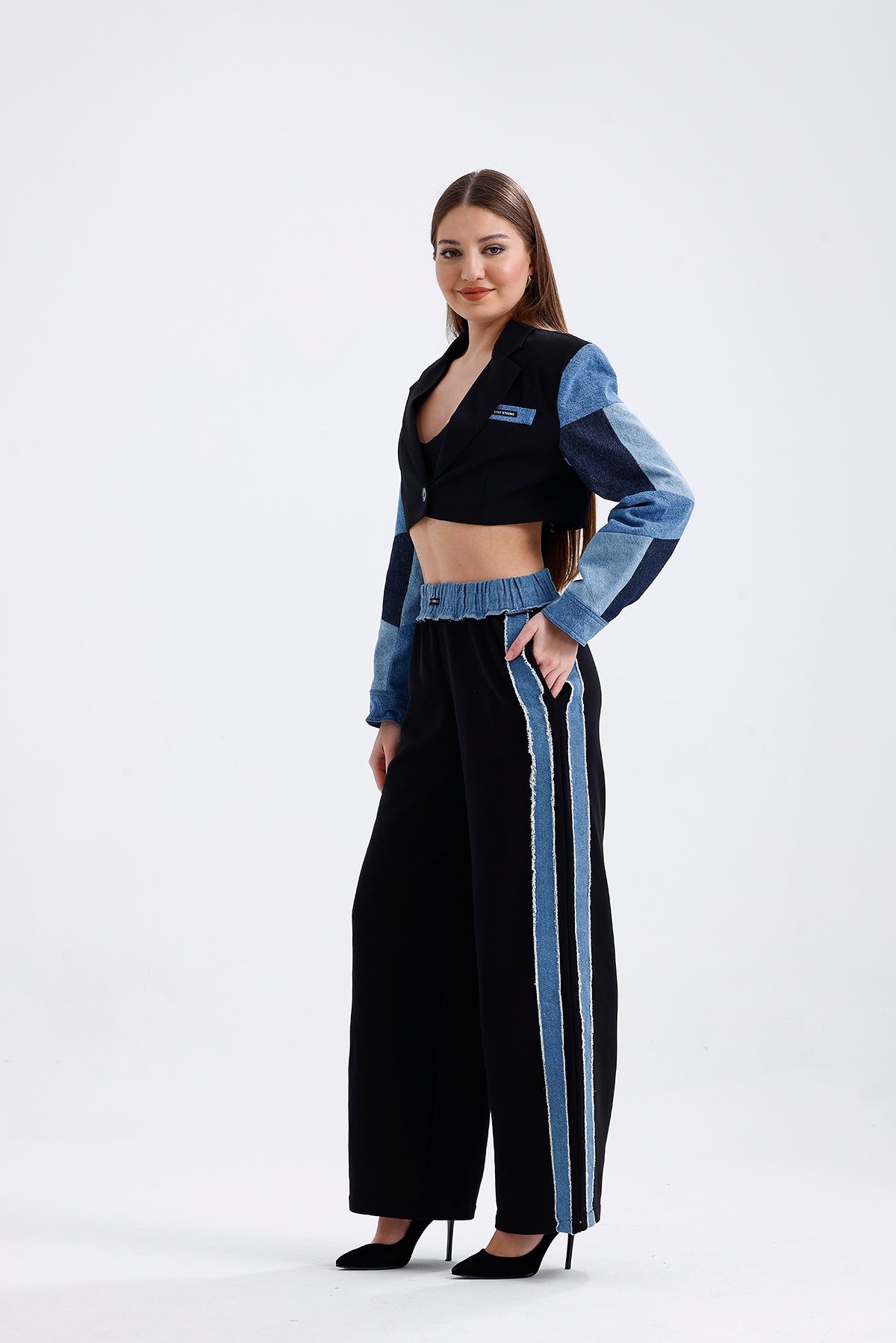 Match Detailed Pants Black | November Vibes | Lebbse Match Detailed Pants Black | November Vibes | Lebbse