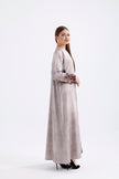 Kimono Patterned Gray Smoke
