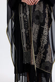 Kimono Patterned Underwear Set Black