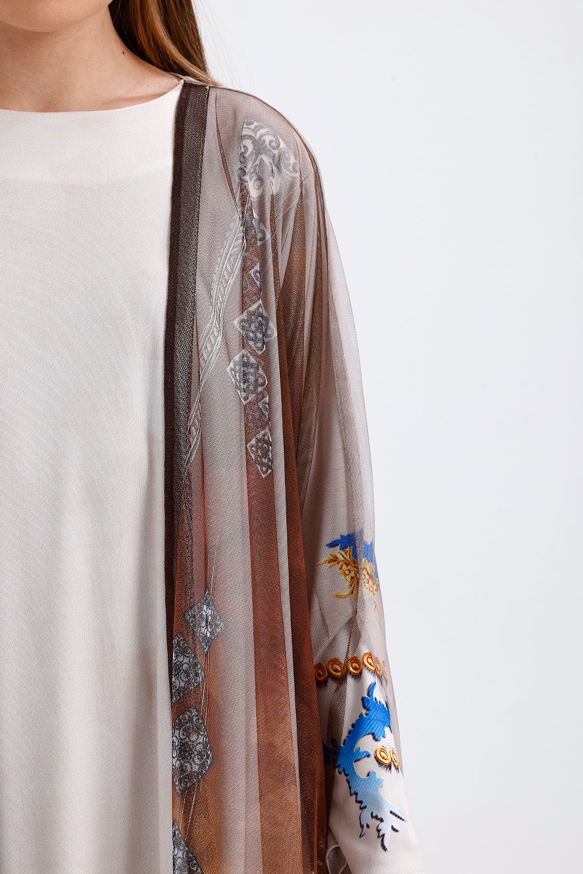 Long Tulle Kimono | CLOTHES | DRESS | Lebbse Long Tulle Kimono | CLOTHES | DRESS | Lebbse
