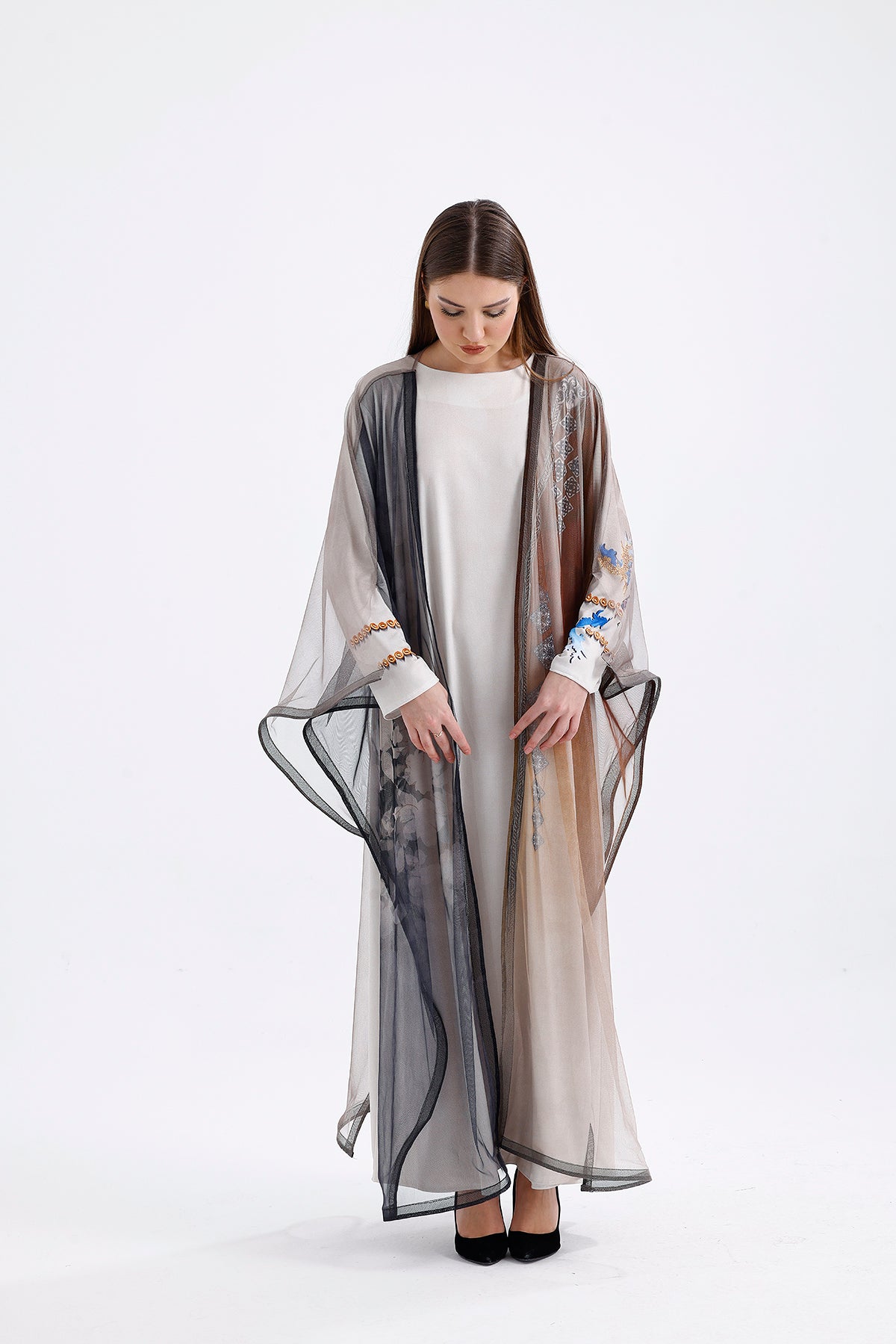 Long Tulle Kimono | CLOTHES | DRESS | Lebbse Long Tulle Kimono | CLOTHES | DRESS | Lebbse