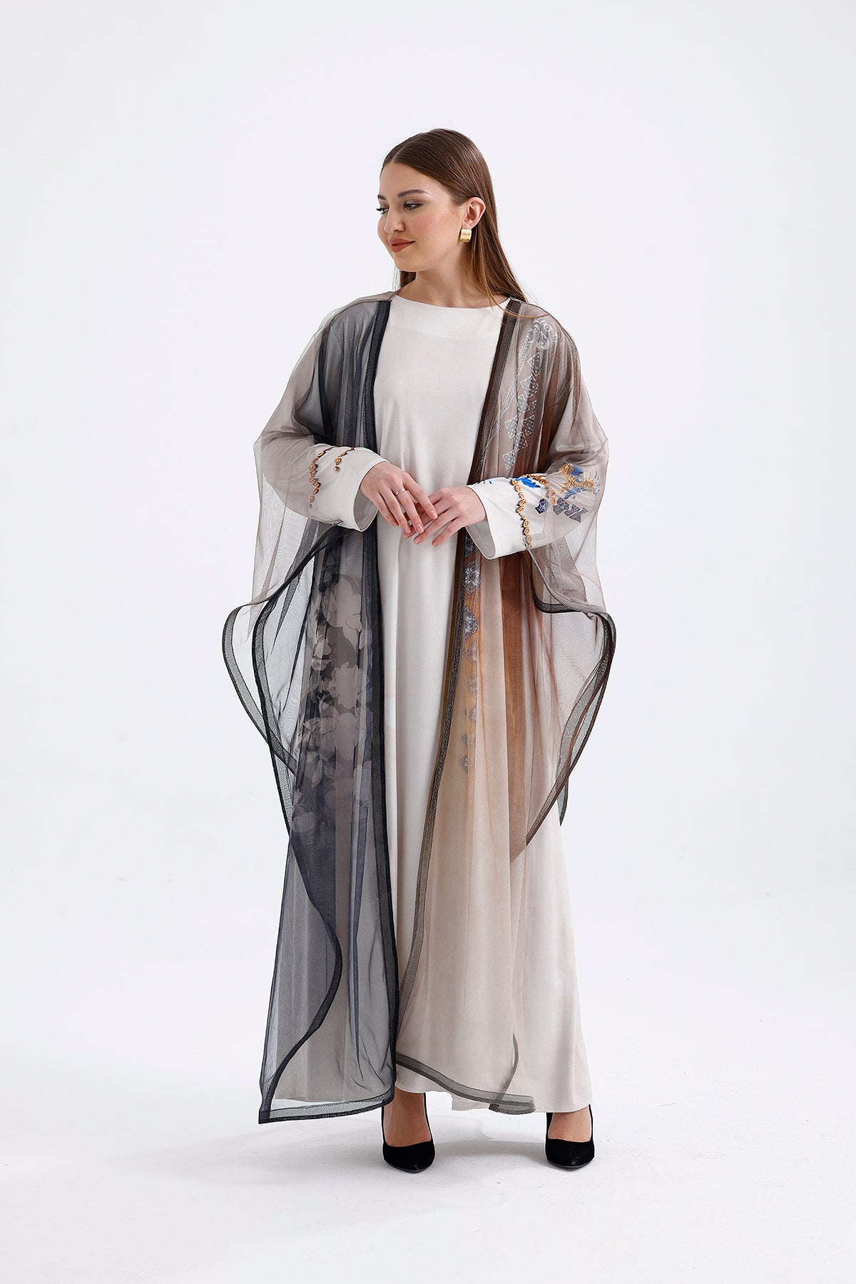Long Tulle Kimono | CLOTHES | DRESS | Lebbse Long Tulle Kimono | CLOTHES | DRESS | Lebbse