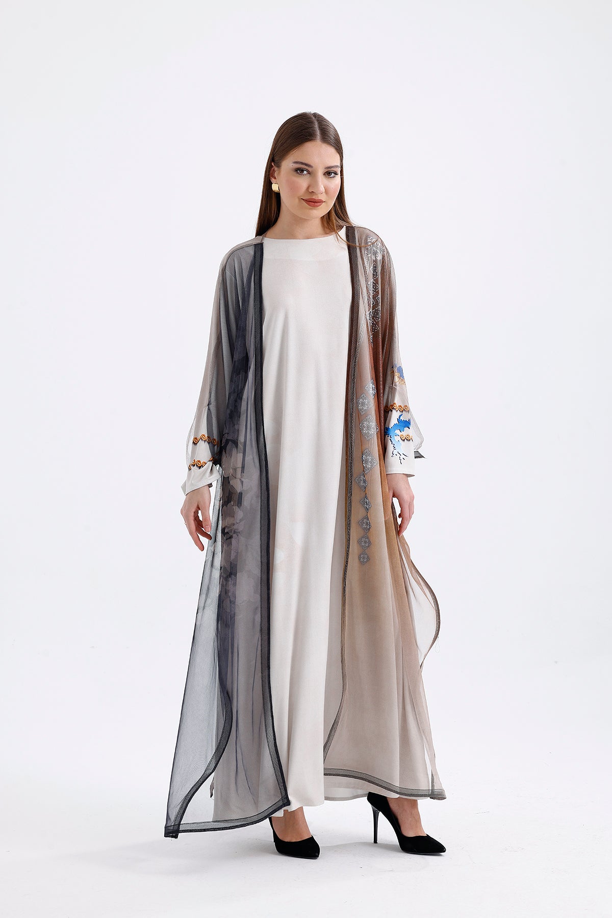 Long Tulle Kimono | CLOTHES | DRESS | Lebbse Long Tulle Kimono | CLOTHES | DRESS | Lebbse