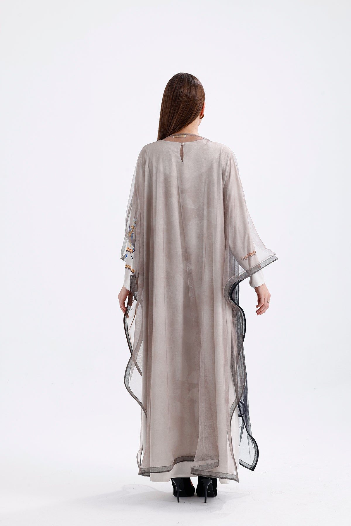Long Tulle Kimono