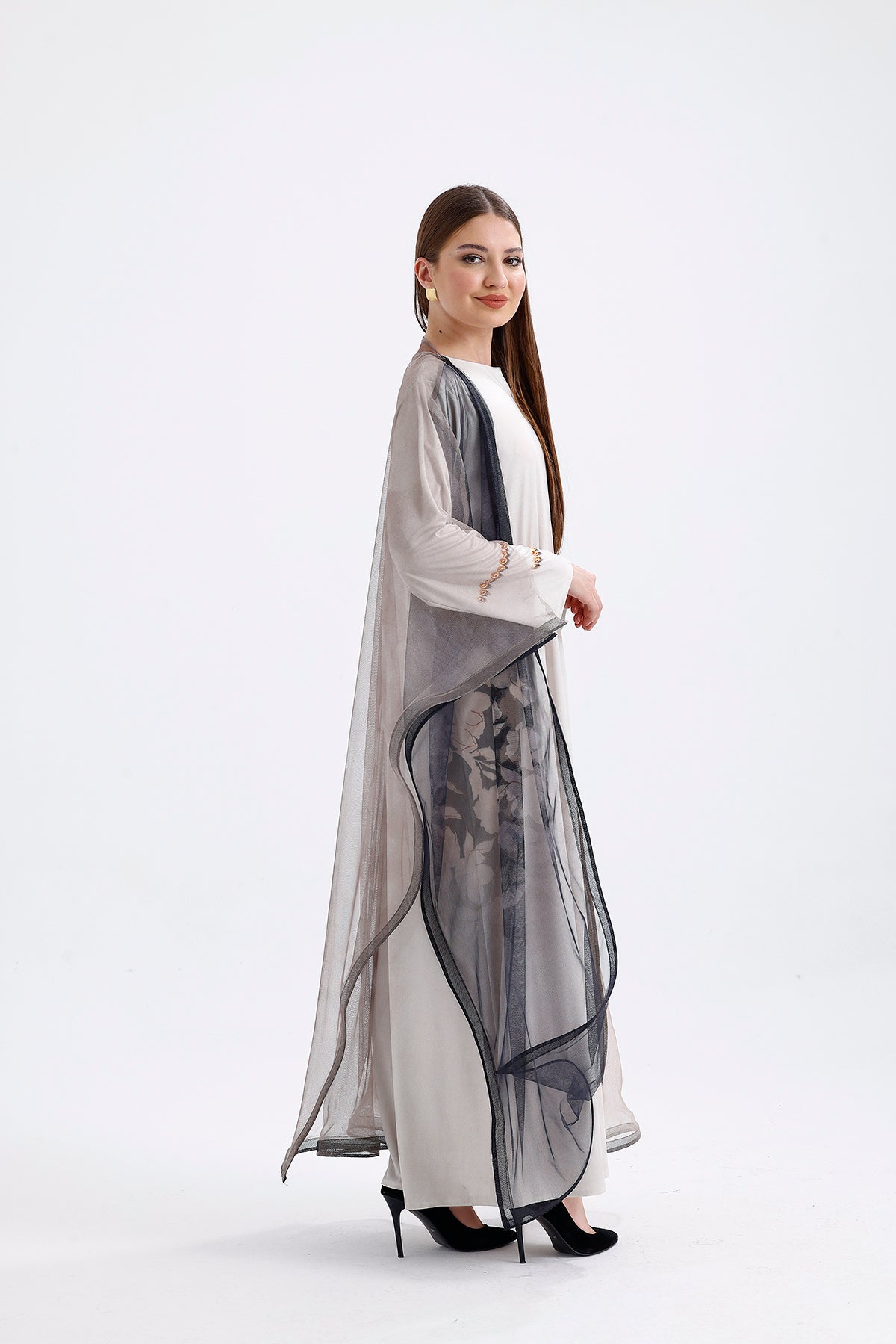 Long Tulle Kimono