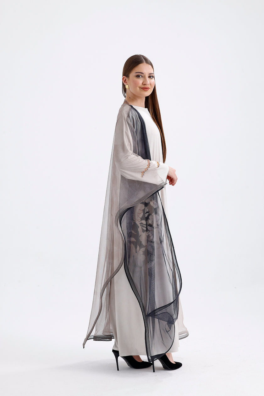 Long Tulle Kimono