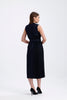 Navy Blue Contrast  Design Dress