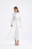 Murhpy Gold Buckled Belt Detailed Jacquard Dress