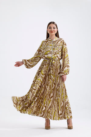 Luxe Acid Green Satin Dress